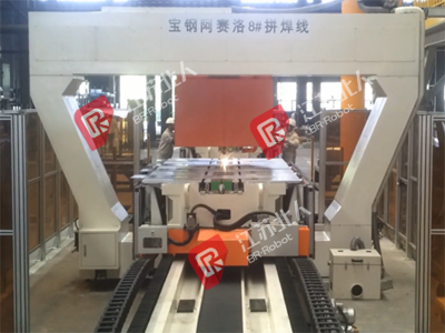 Laser welding machine production line for unequal thickness plates